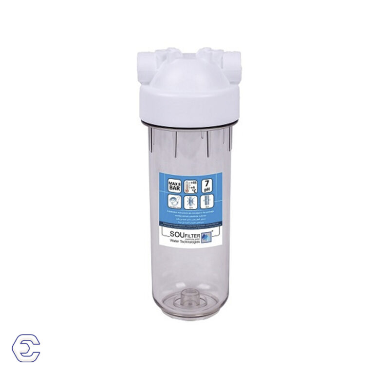 هوزینگ 10 اینچ 1/4 دابل اورینگ طرح ap10 سفید سوفیلتر